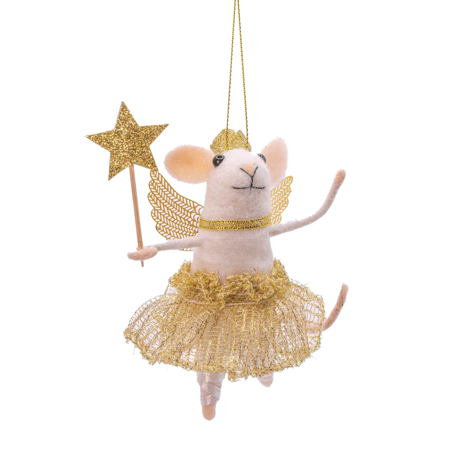 Sass & Belle Europe - Fairy Mouse with Wand Felt Decoration Sass & Belle Europe