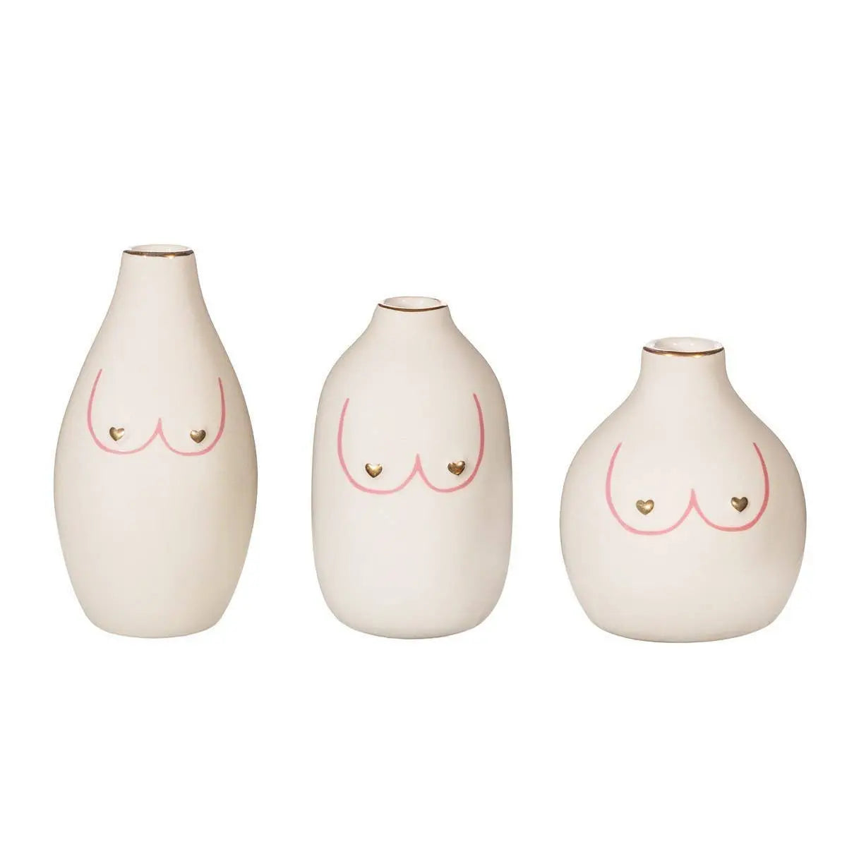 Sass & Belle Europe - Girl Power Boobies Vases- Set Of 3 Sass & Belle Europe