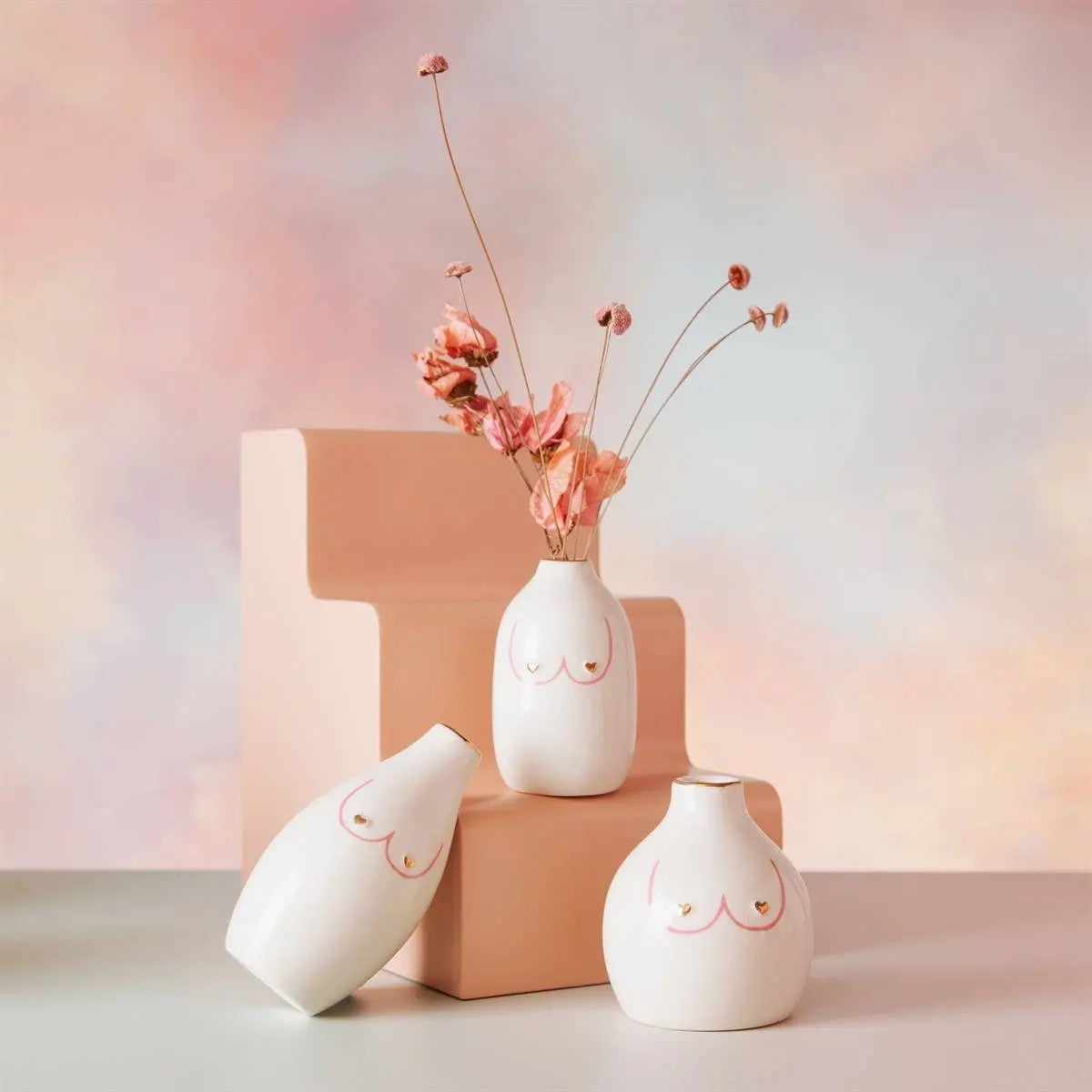 Sass & Belle Europe - Girl Power Boobies Vases- Set Of 3 Sass & Belle Europe