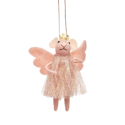 Sass & Belle Europe - Pink Princess Fairy Mouse Felt Hanging Decoration Sass & Belle Europe