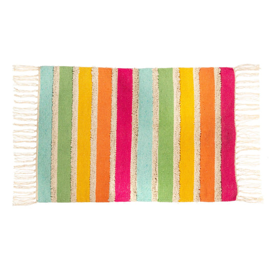 Sass & Belle Europe - Rainbow Stripe Tufted Rug Sass & Belle Europe