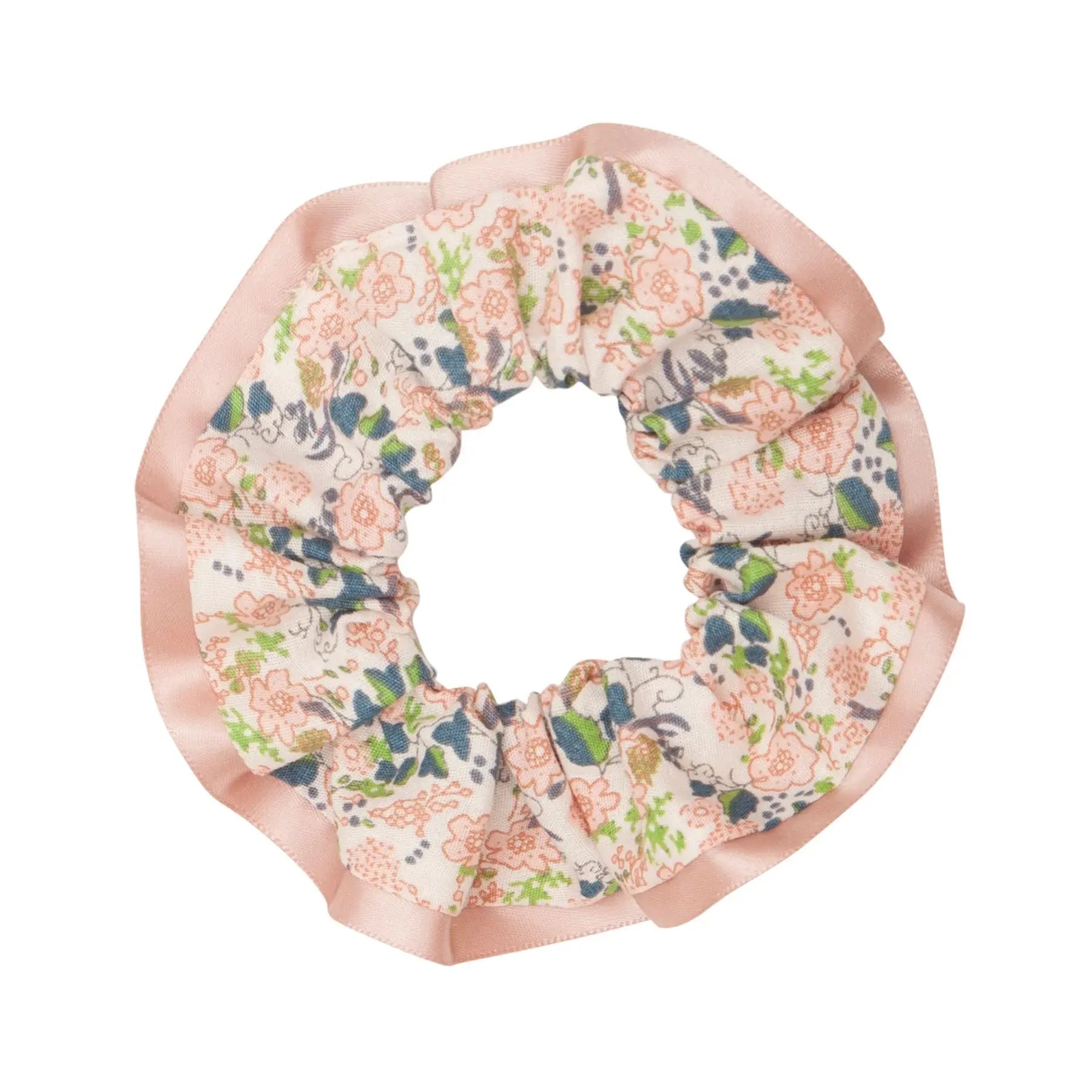Satin edge scrunchie - peach Mimi & Lula