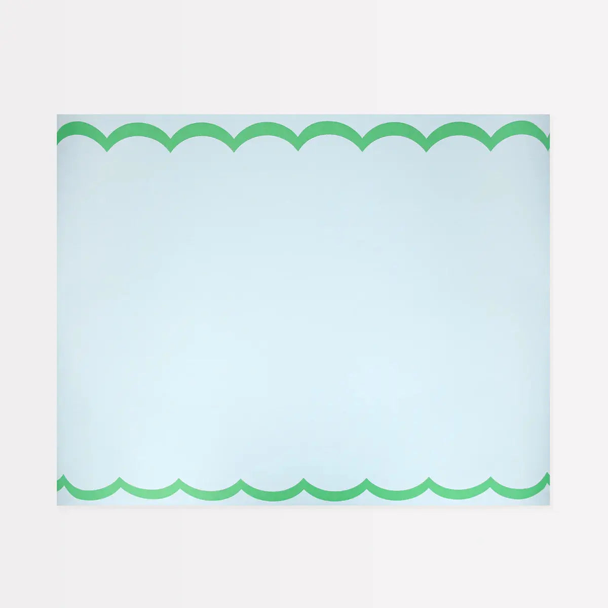 Scalloped Edge Blue Green Table Runner Meri Meri