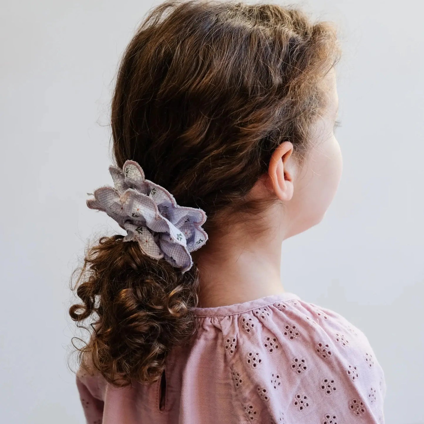 Scalloped floral scrunchie Mimi & Lula