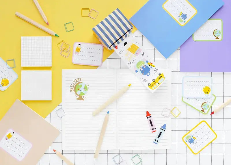 School Stickers, mix Partydeco