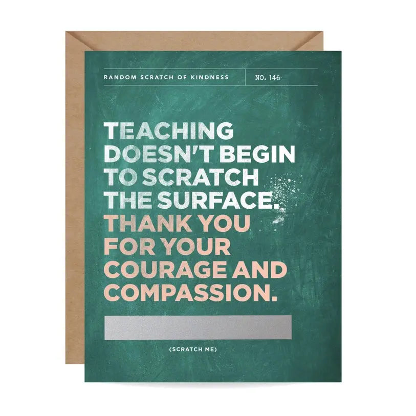 Scratch-Off  Scratch the Surface - Teacher Card Inklings