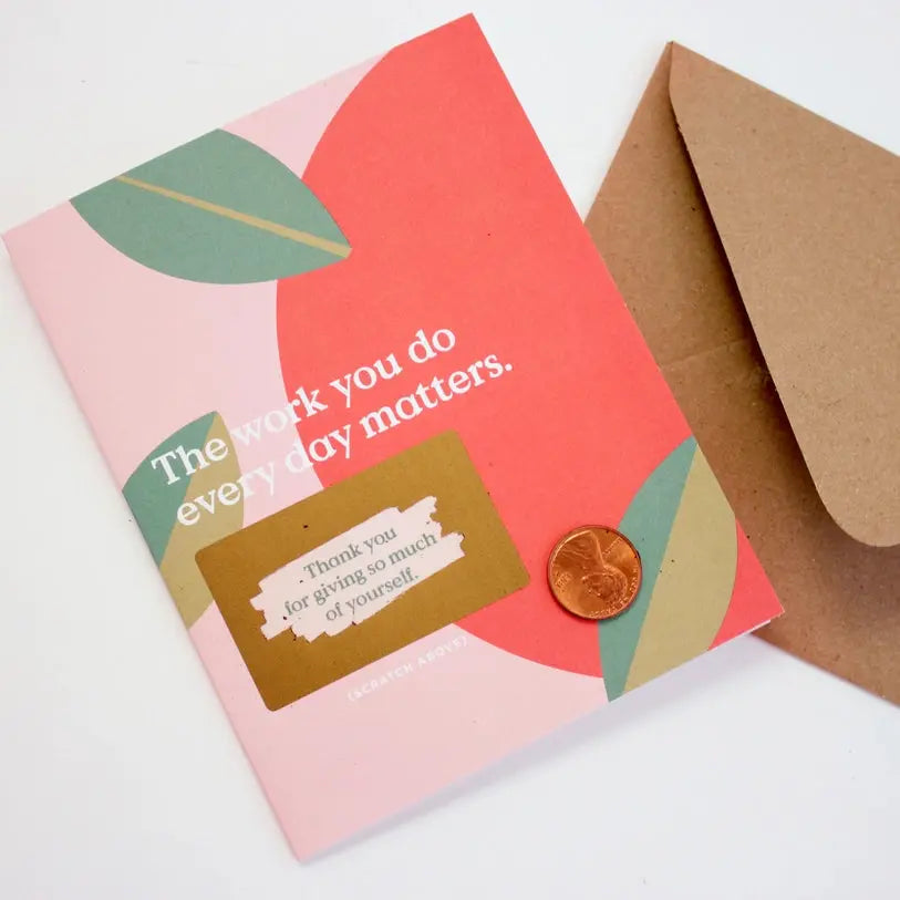 Scratch-Off Teacher Thank You Card Inklings