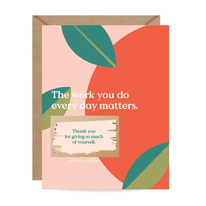 Scratch-Off Teacher Thank You Card Inklings