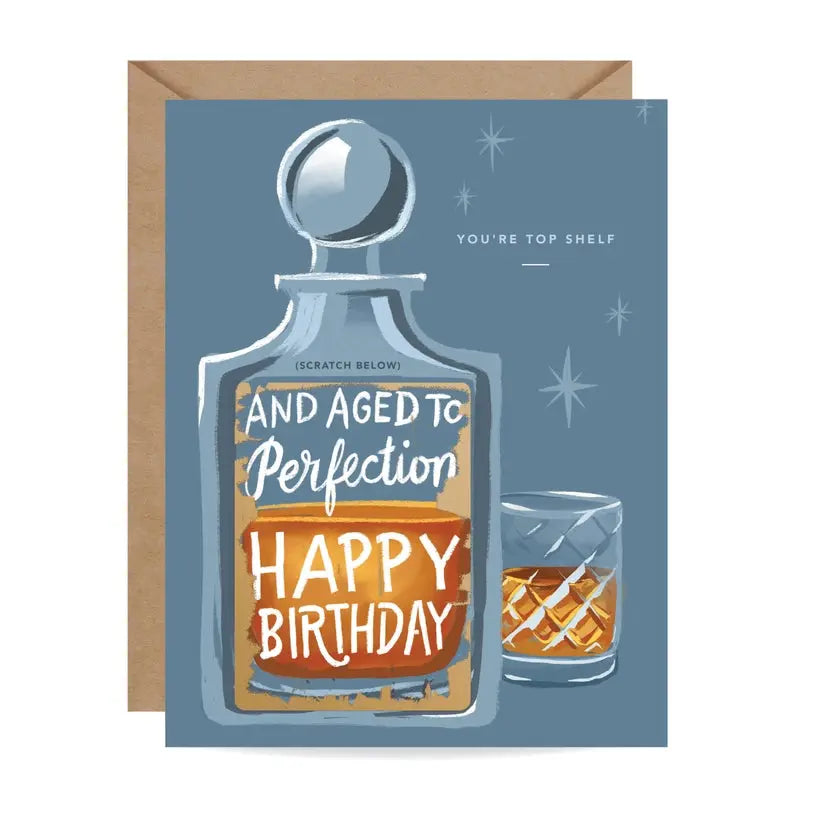 Scratch-Off Whiskey - Birthday Card Inklings