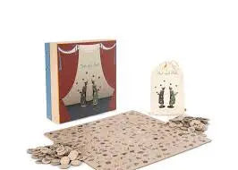 Seek and Find - big game plate with 212 pieces Konges Slojd