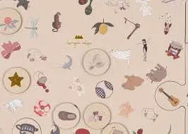 Seek and Find - big game plate with 212 pieces Konges Slojd