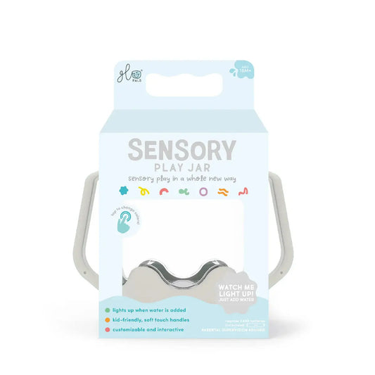 Sensory Play Jar - Cloud Grey Glo Pals