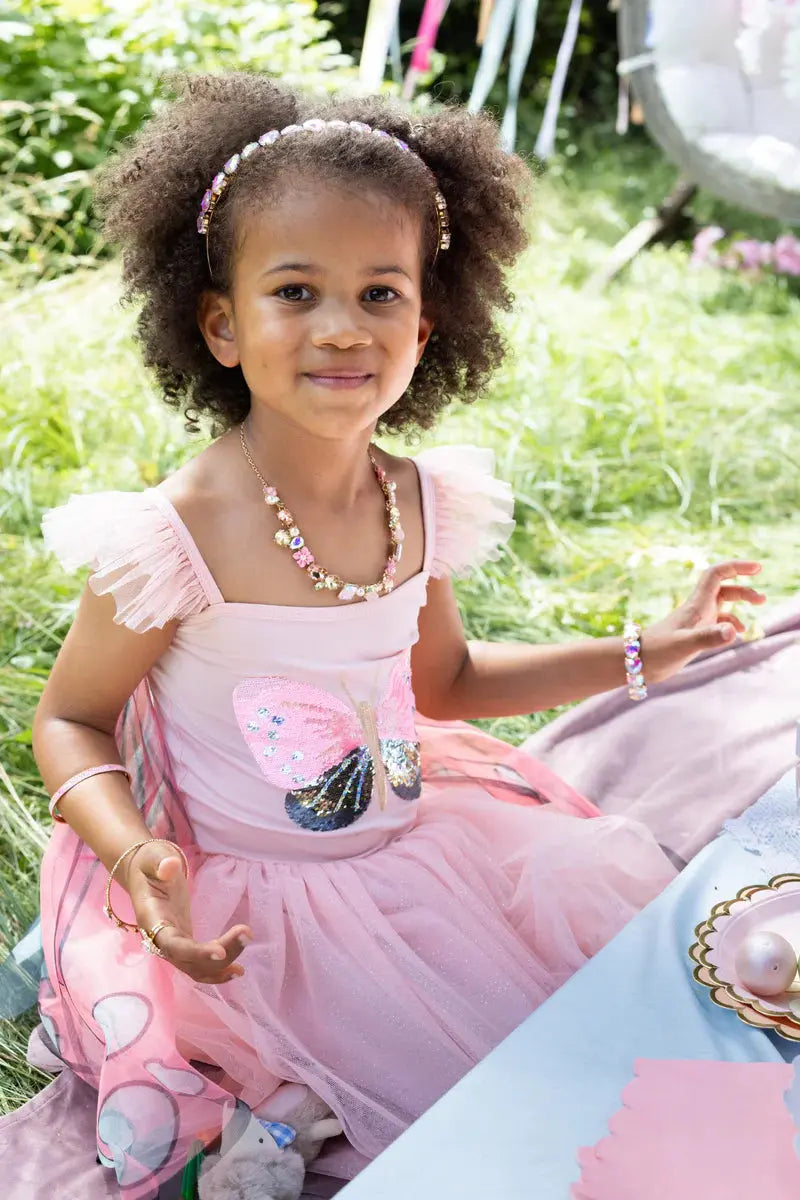 Sequins Secret Butterfly Twirl Dress with Wings Great Pretenders