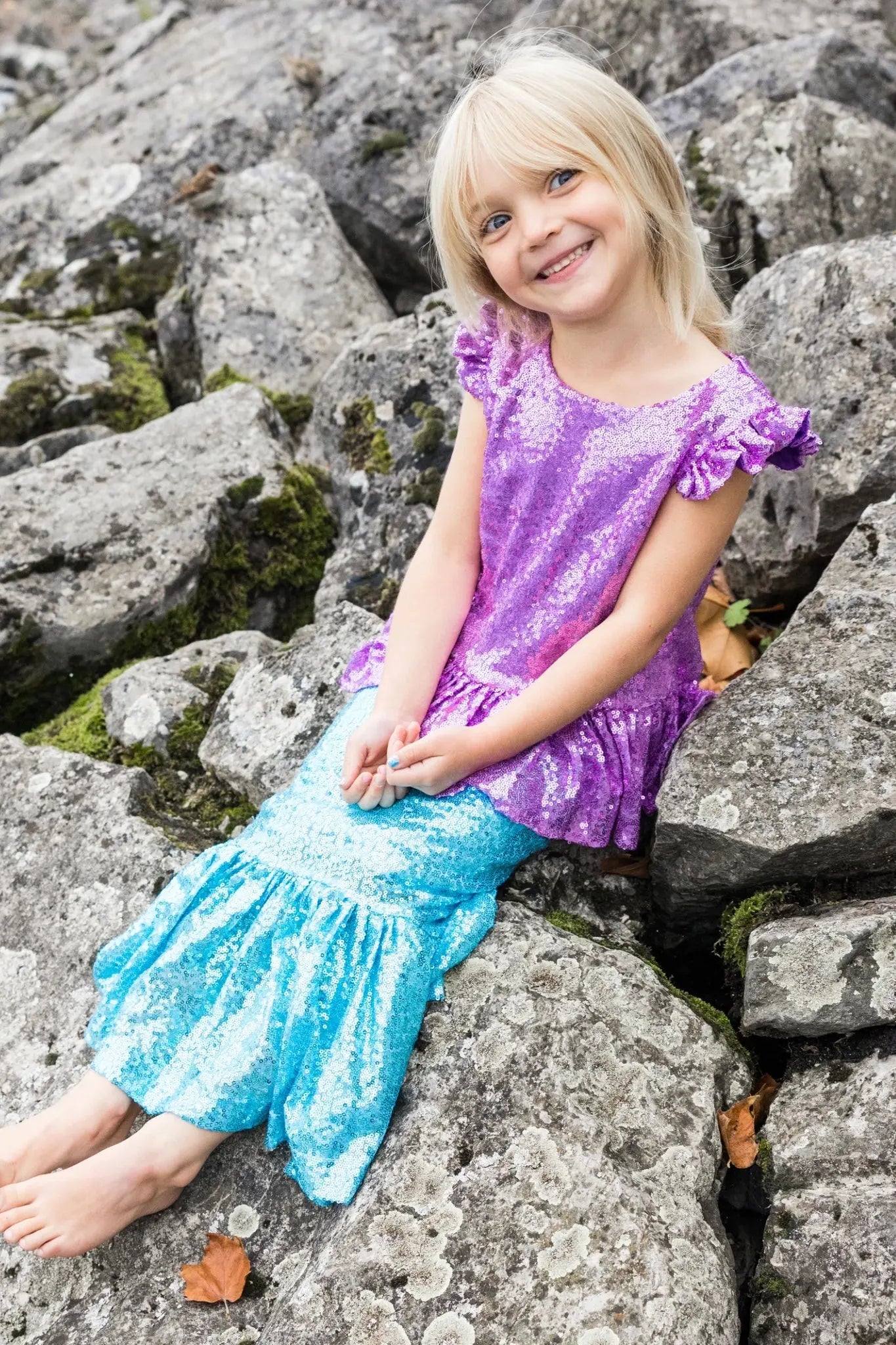 Sequins Sparkle Mermaid Top & Skirt Set * Great Pretenders