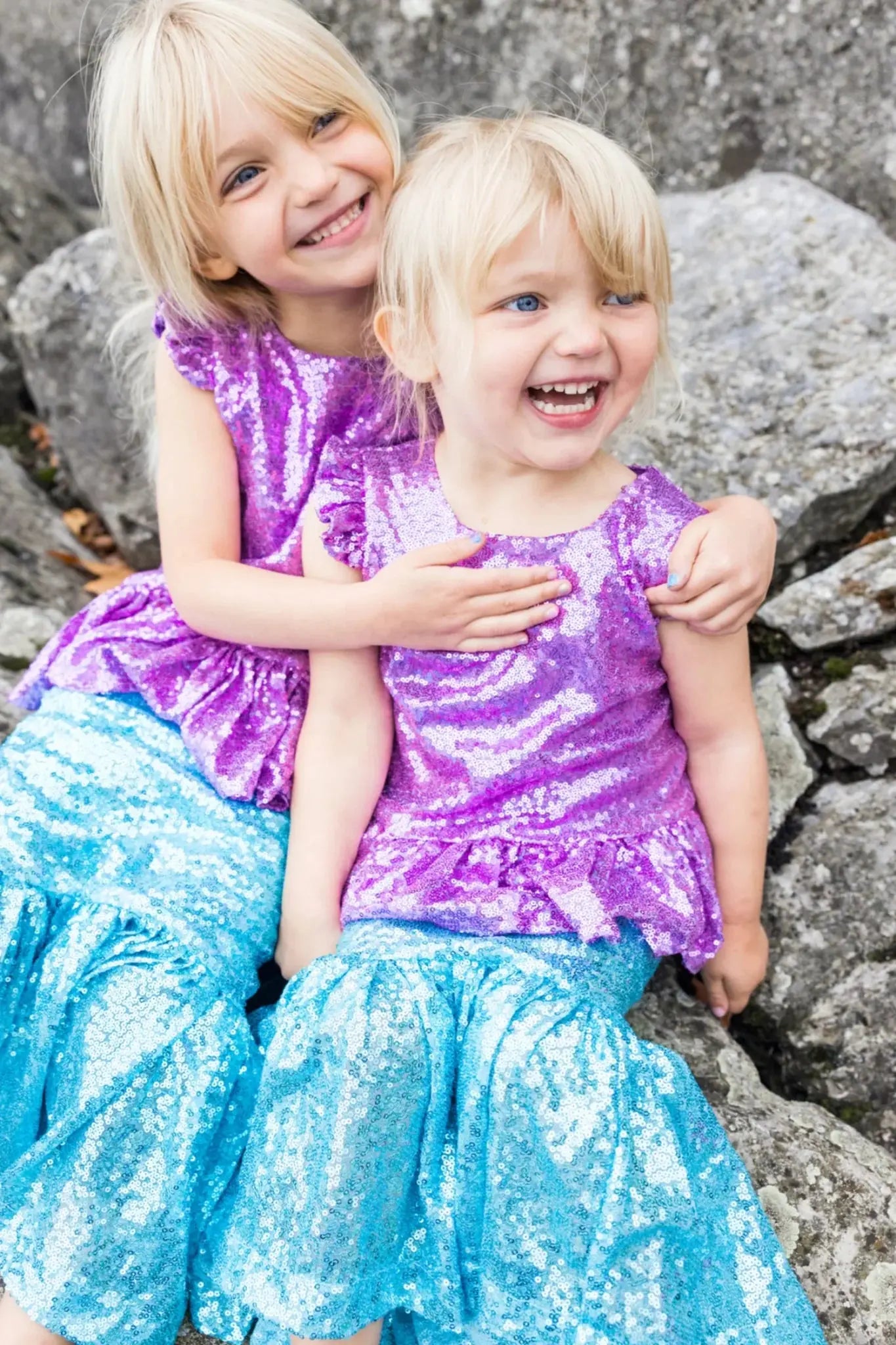 Sequins Sparkle Mermaid Top & Skirt Set * Great Pretenders