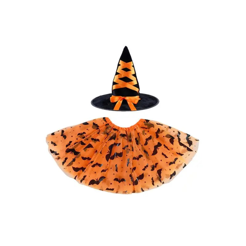 Set Tutu vampires + rubban hat - violet or orange Cotillons D Alsace