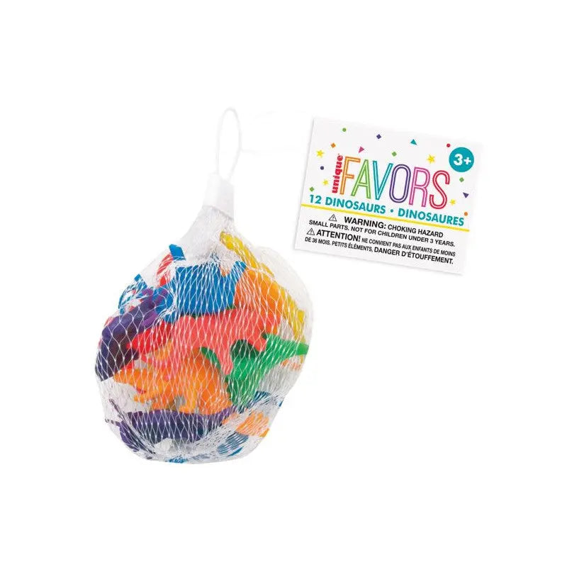 Set of 12 Dinosours cotillons Alsace