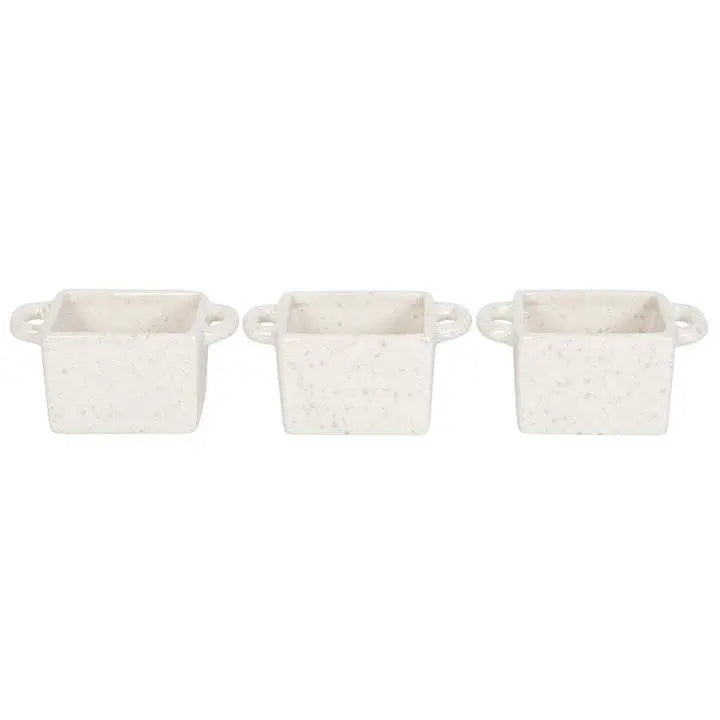 Set of 3 Ceramic Christmas Snack Bowls Something Different Wholesale