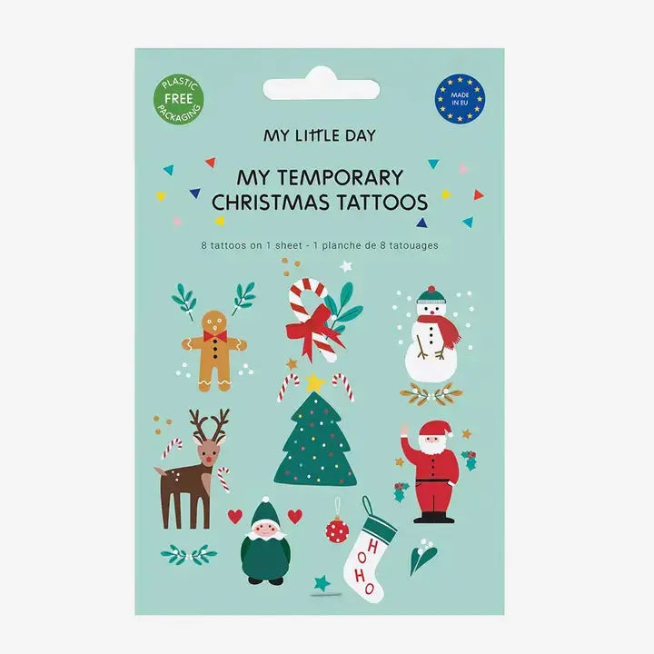 Set of 8 Christmas Tattoos My Little Day