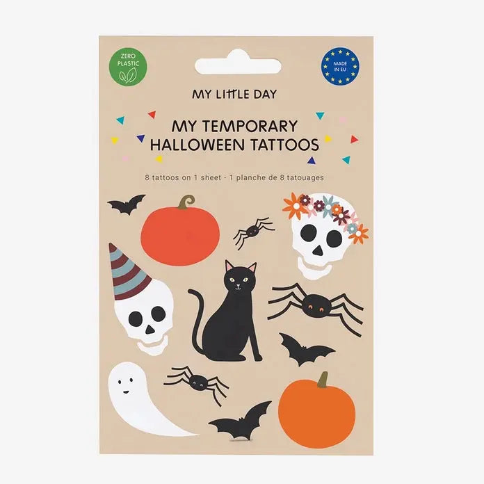 Set of 8 Halloween Party Tattoos My Little Day