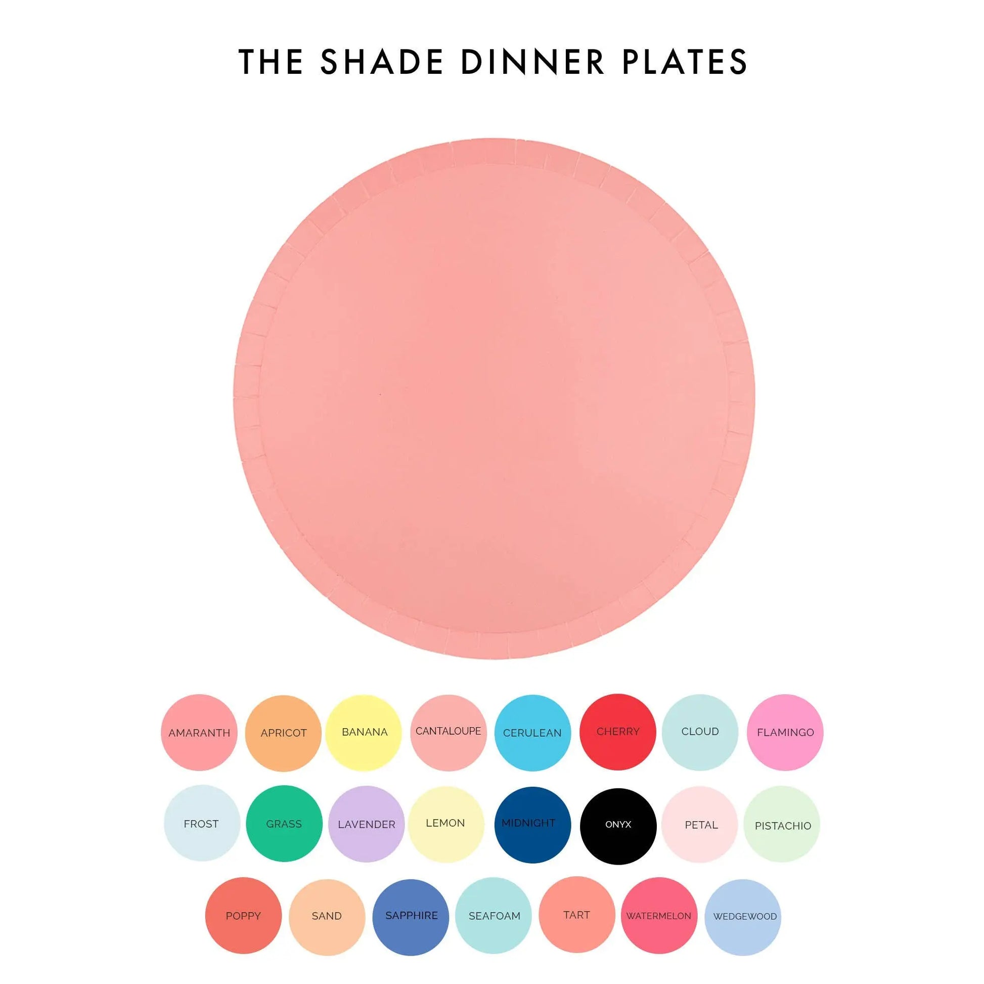 Shades Dinner Plates - 8 Pk. - Lemon Jollity & Co. + Daydream Society