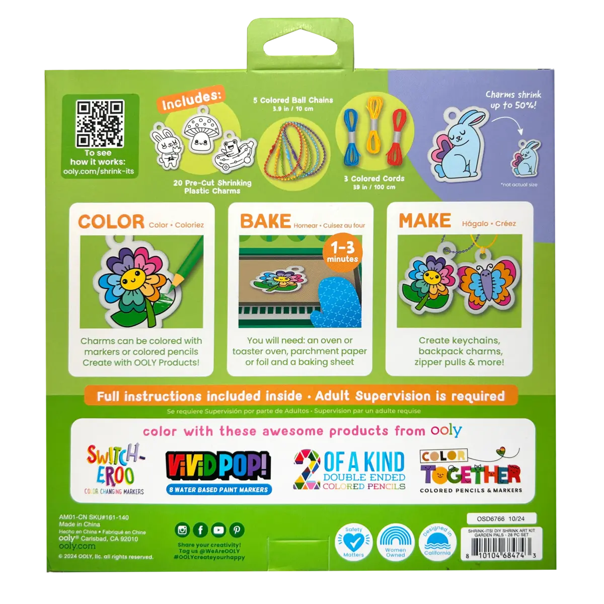 Shrink-Its! D.I.Y. Shrink Art Kit – Garden Pals OOLY