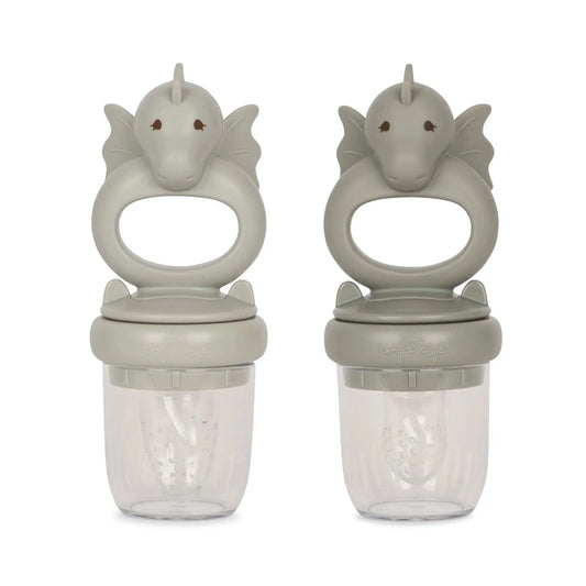 Silicone Dragon Fruit Feeding Pacifier - Whale/Topanga beach Konges Slojd