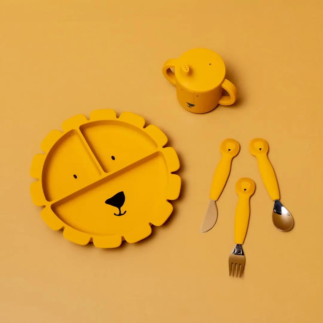 Silicone cutlery set 3-pack - Mr. Lion Trixie