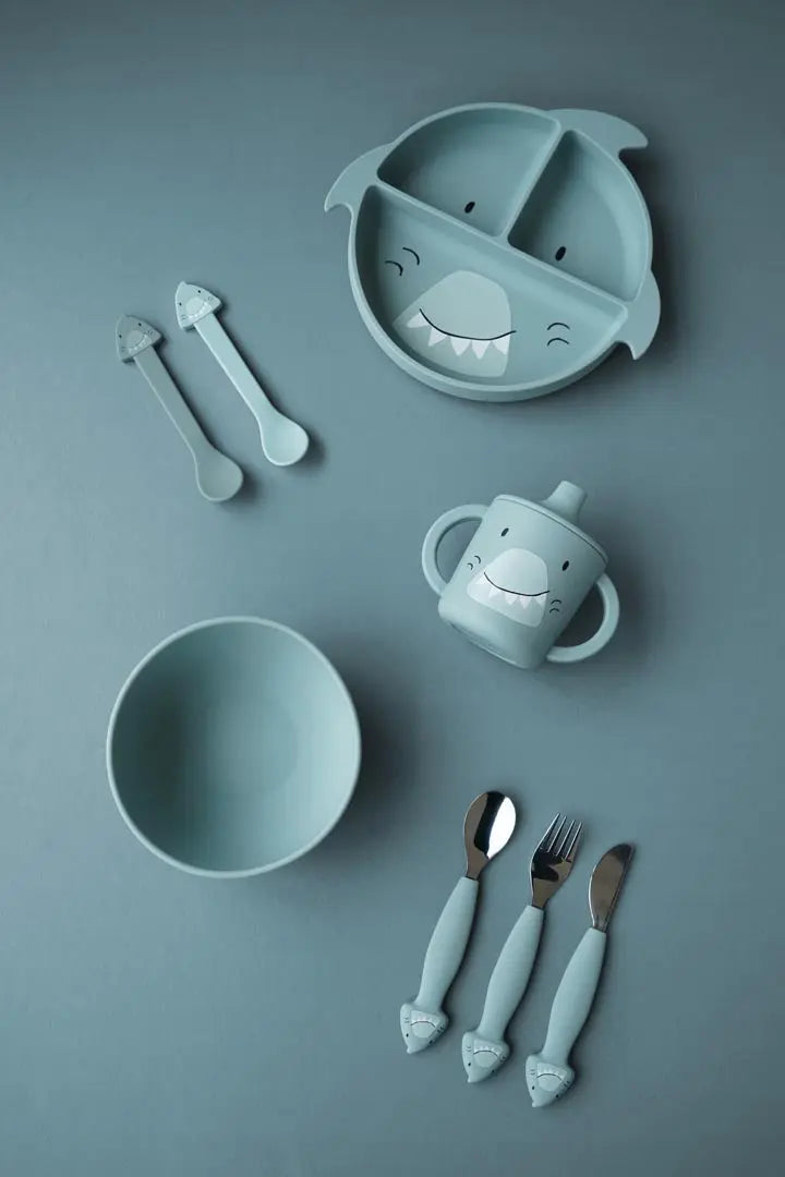Silicone cutlery set 3-pack - Mr. Shark Trixie