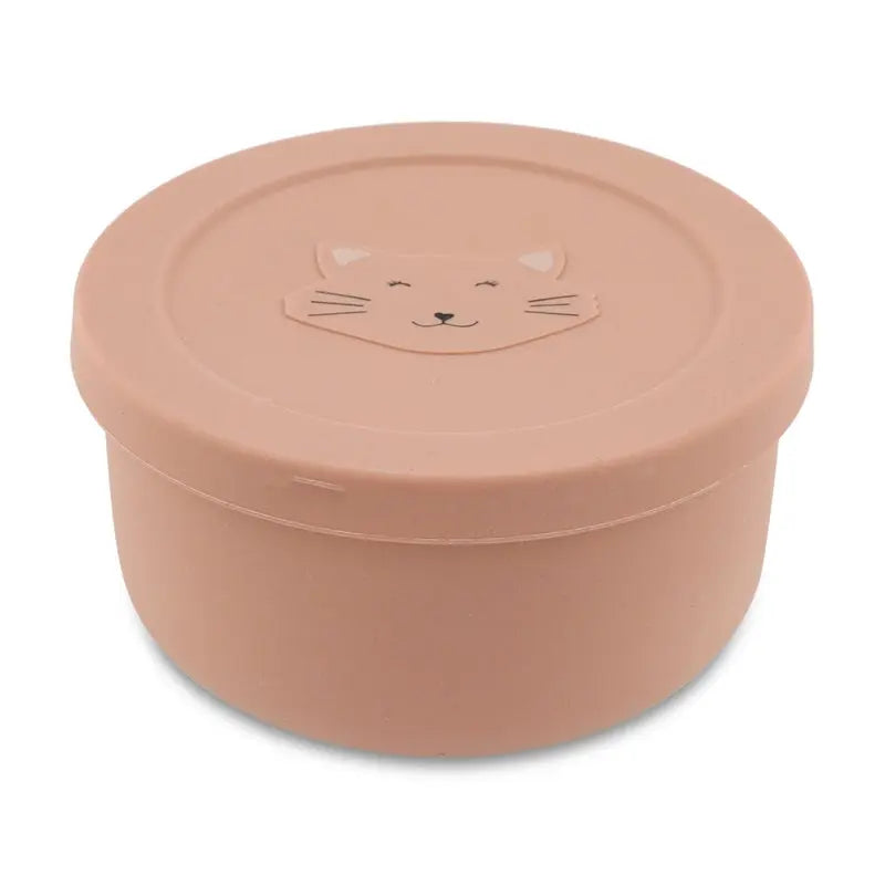 Silicone snack pot with lid - Mrs. Cat Trixie
