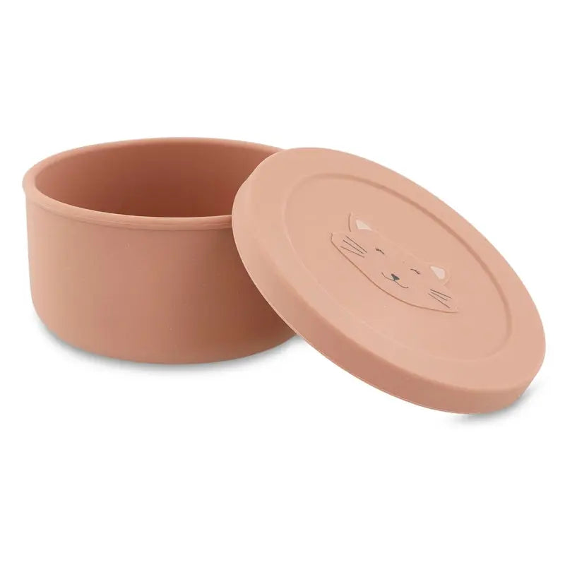 Silicone snack pot with lid - Mrs. Cat Trixie
