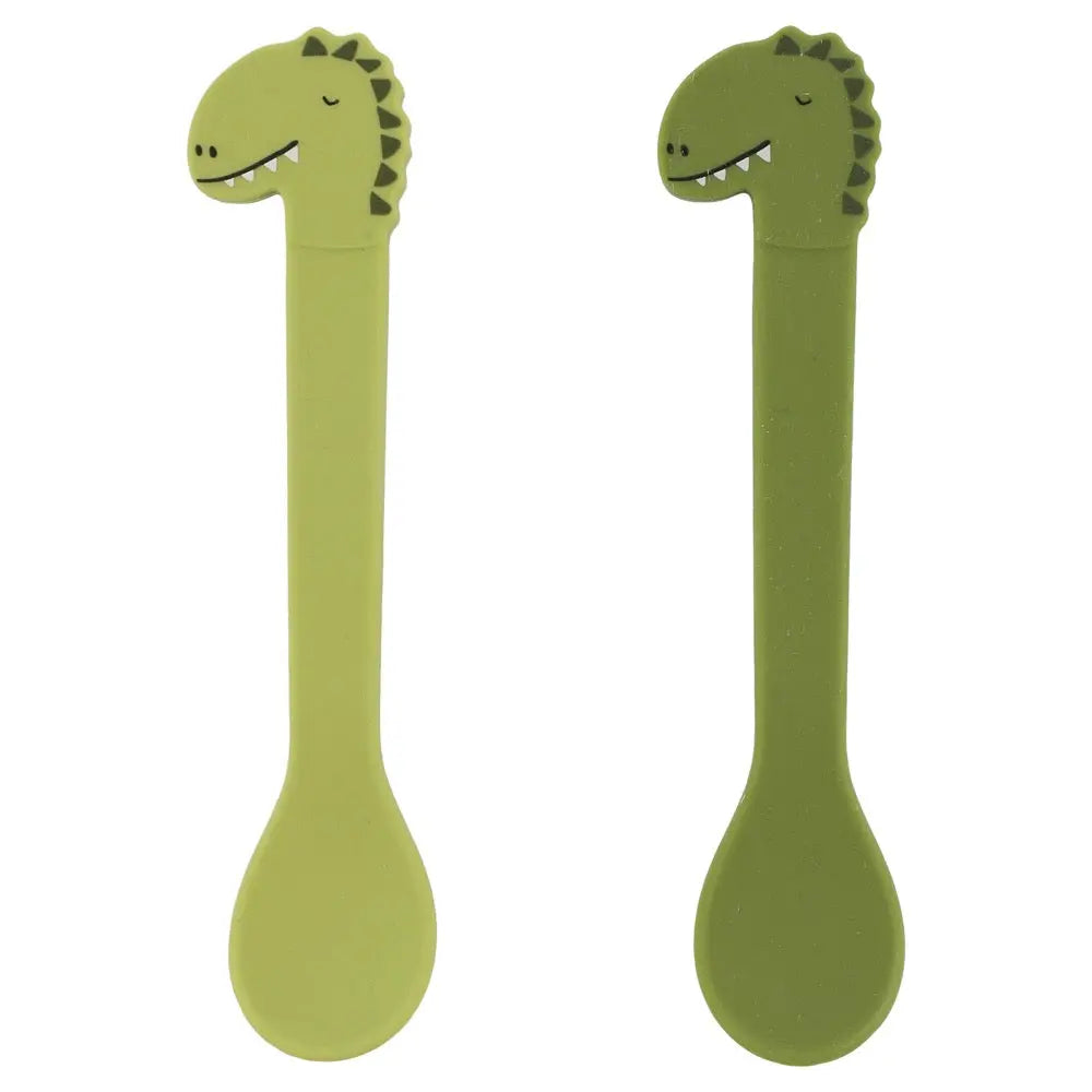 Silicone spoon 2-pack - Mr. Dino Trixie