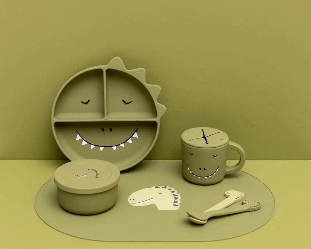 Silicone spoon 2-pack - Mr. Dino Trixie