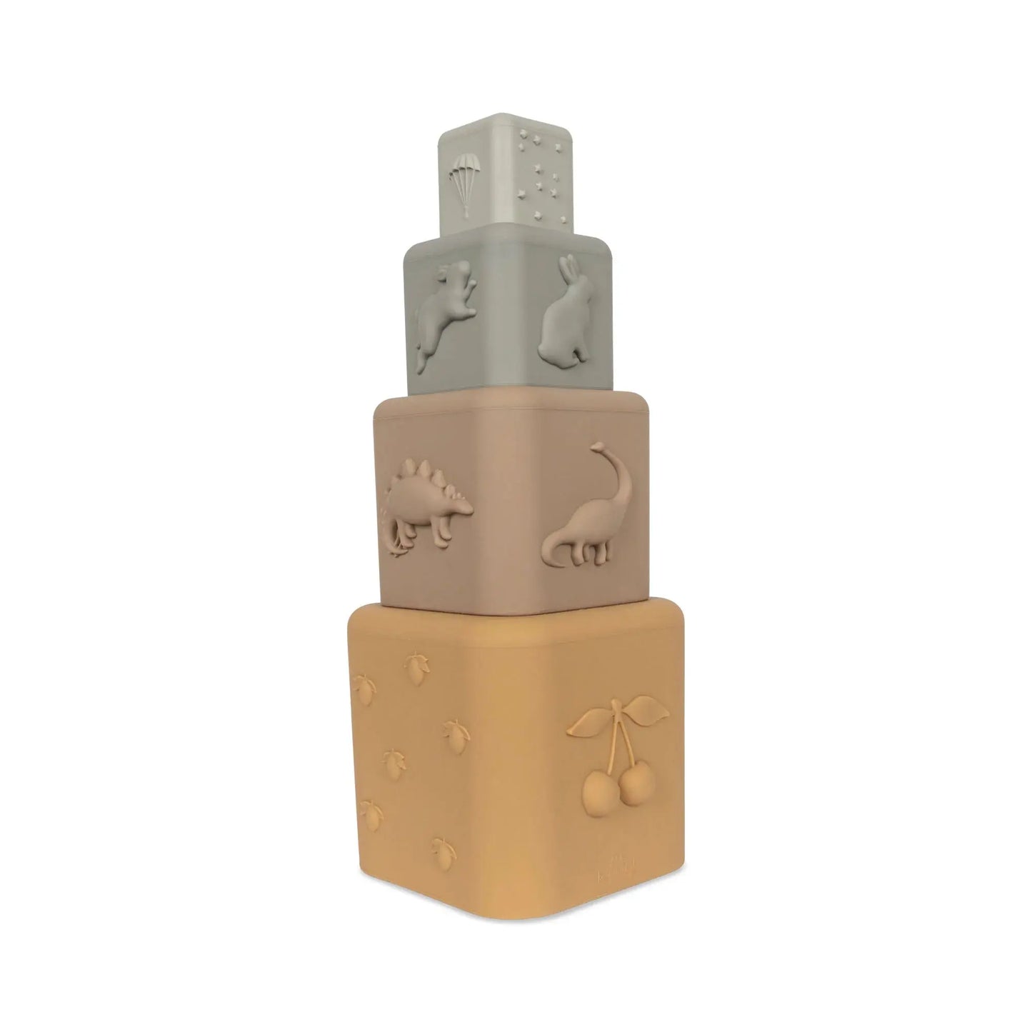 Silicone stacking tower - shitake mix Konges Slojd