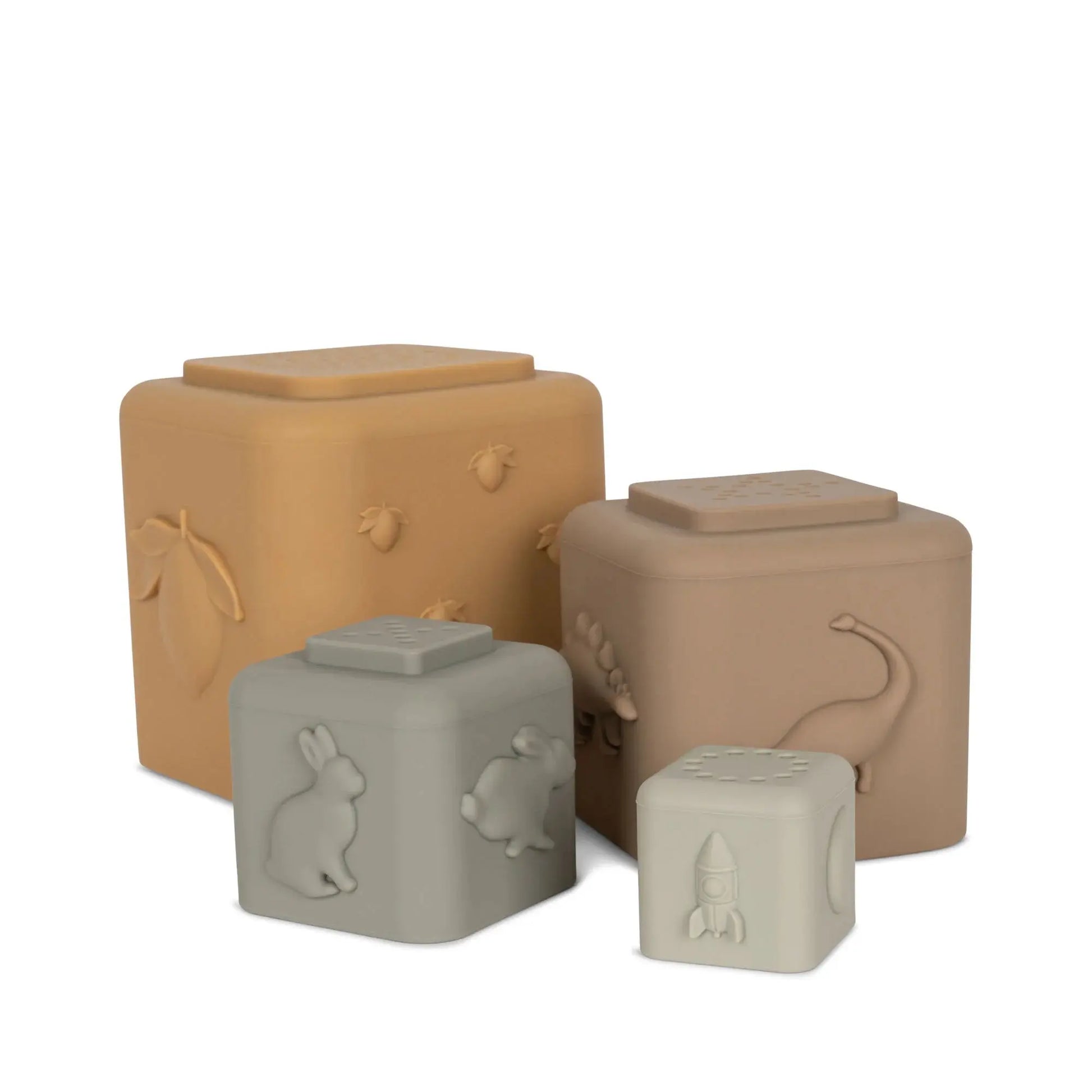 Silicone stacking tower - shitake mix Konges Slojd