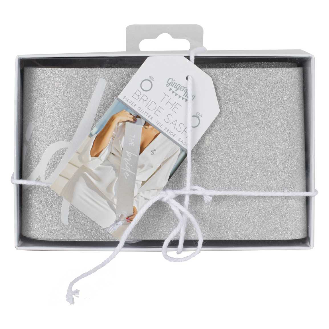 Silver The Bride Hen Party Sash Ginger Ray