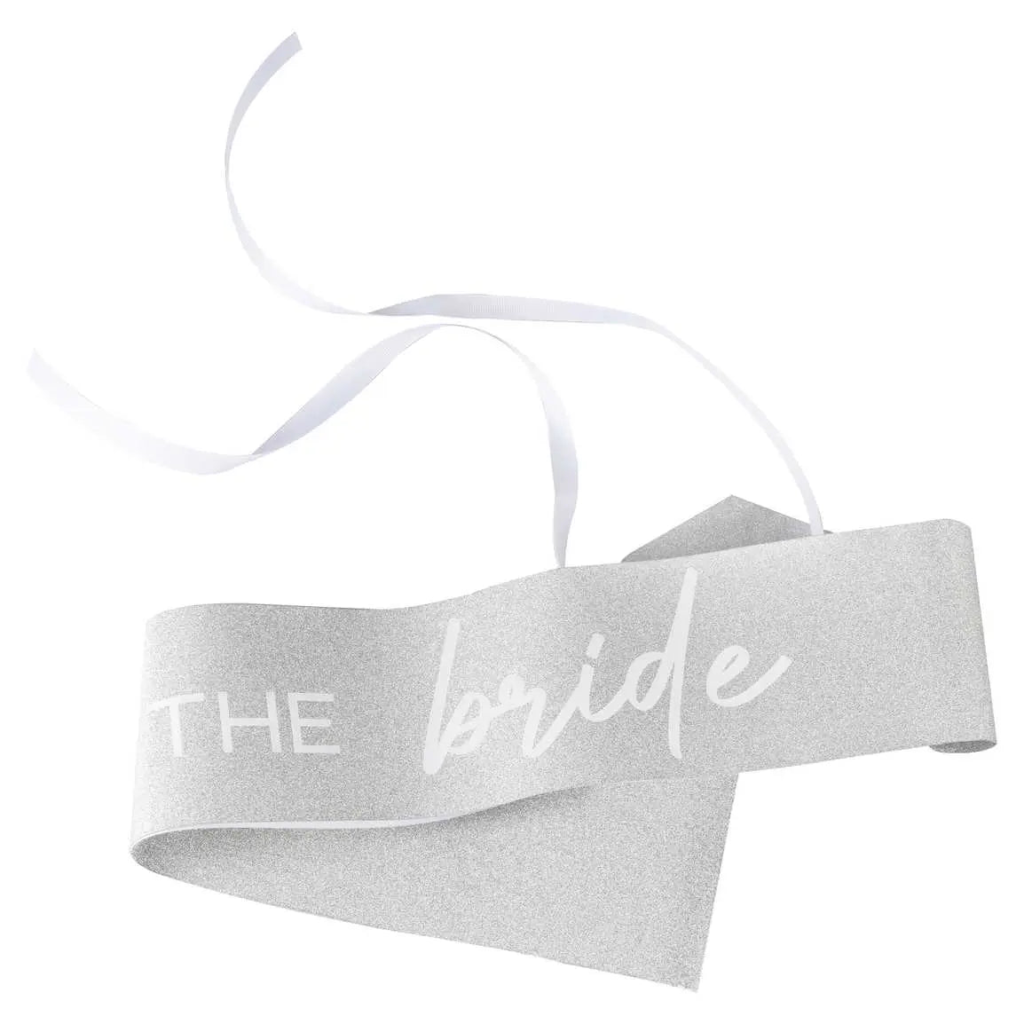 Silver The Bride Hen Party Sash Ginger Ray
