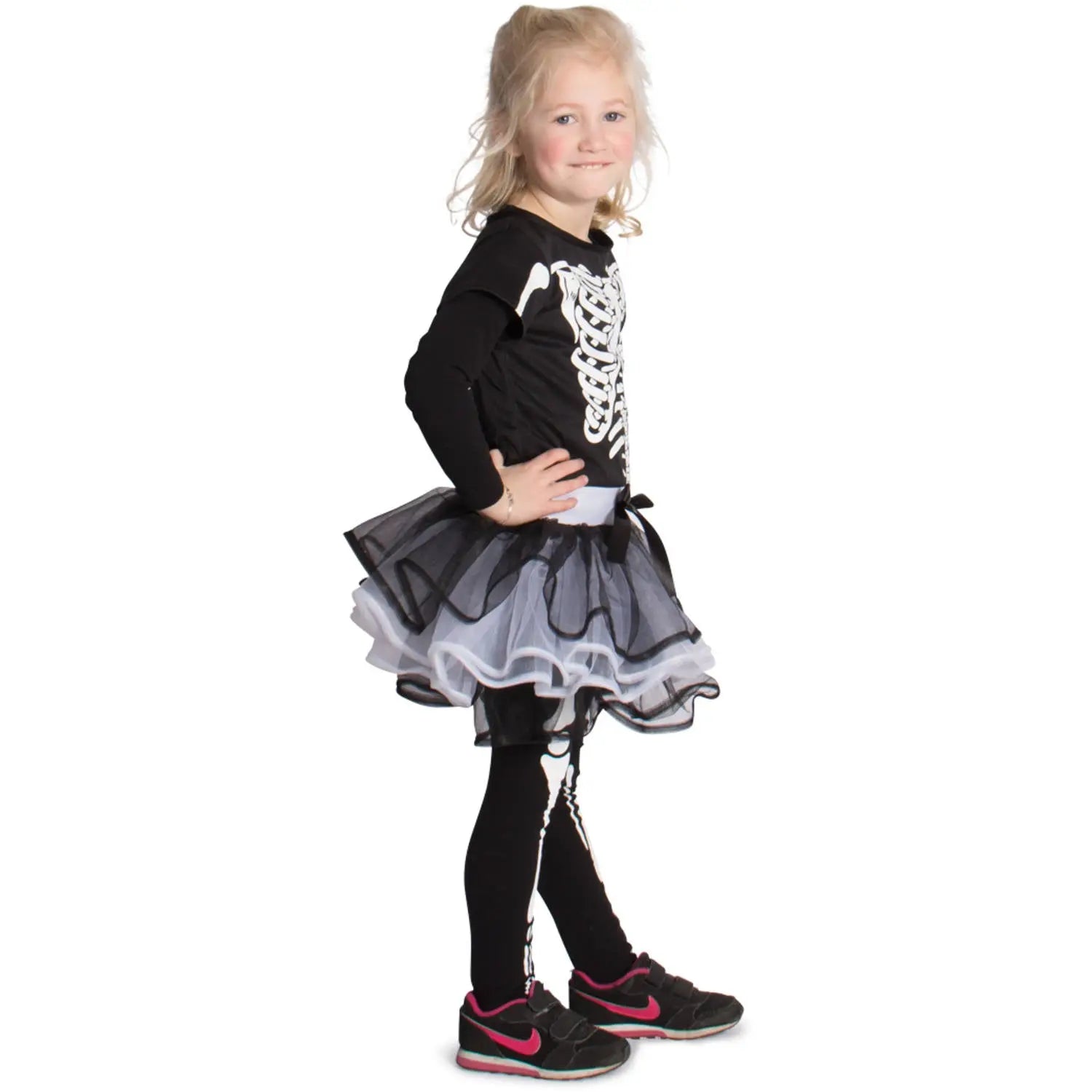 Skeleton Dress for Children - Size S 3-5 years Folat