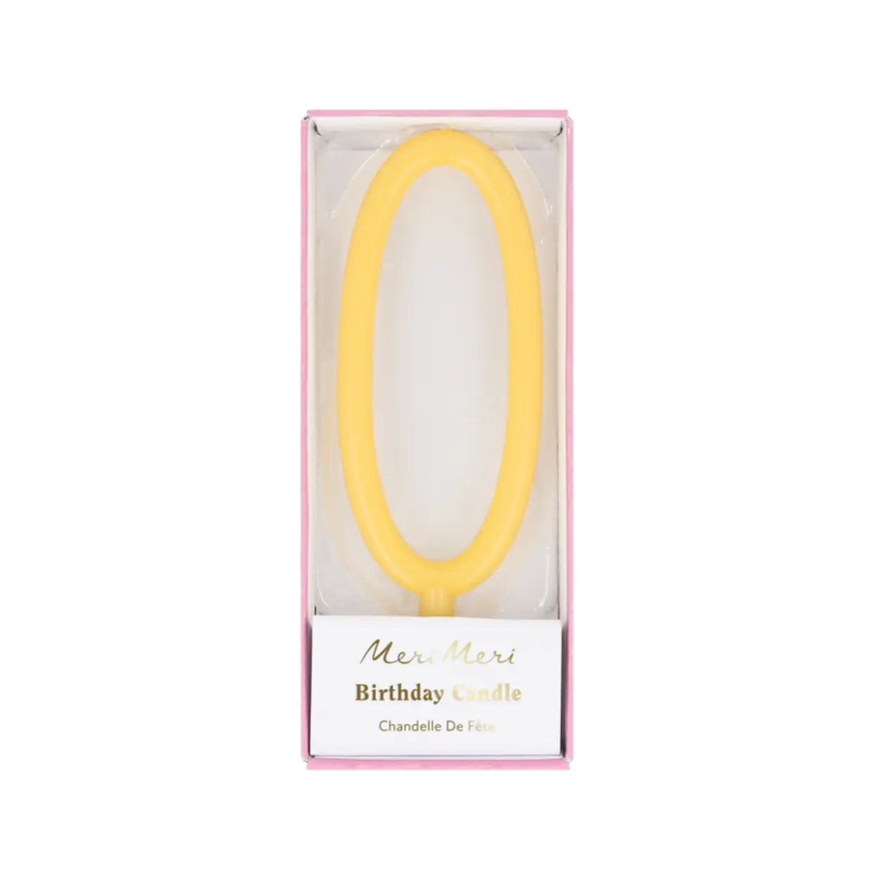 Slim number 0 candle Meri Meri