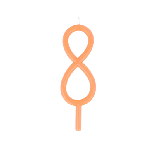 Slim number 8 candle Meri Meri