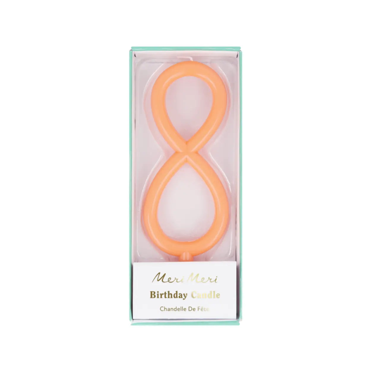 Slim number 8 candle Meri Meri