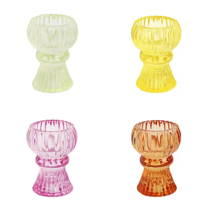 Small Glass Candle Holders - Summer Starter Talking Tables