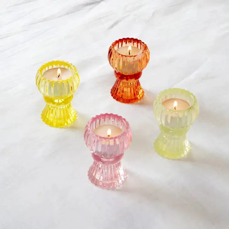 Small Glass Candle Holders - Summer Starter Talking Tables