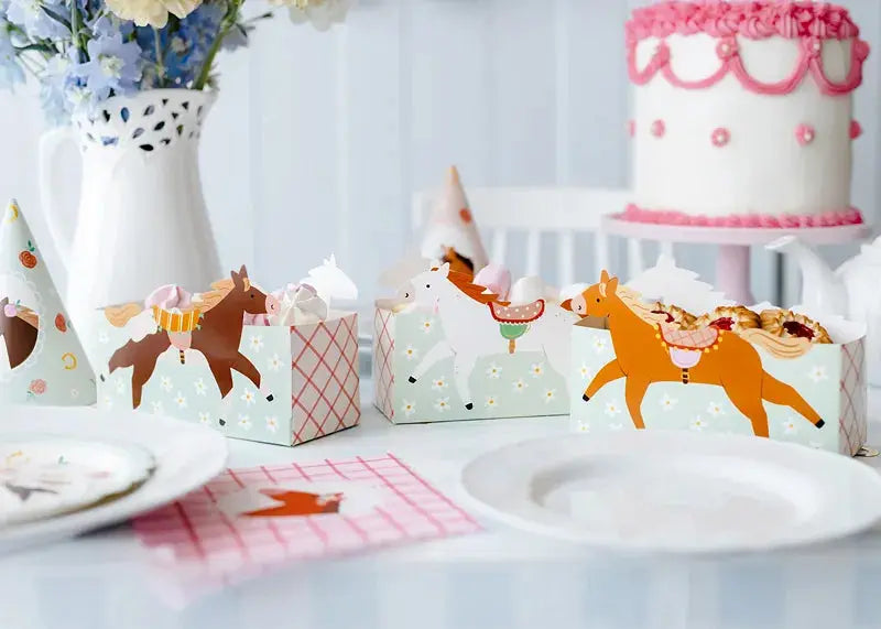 Snack boxes Horses Partydeco