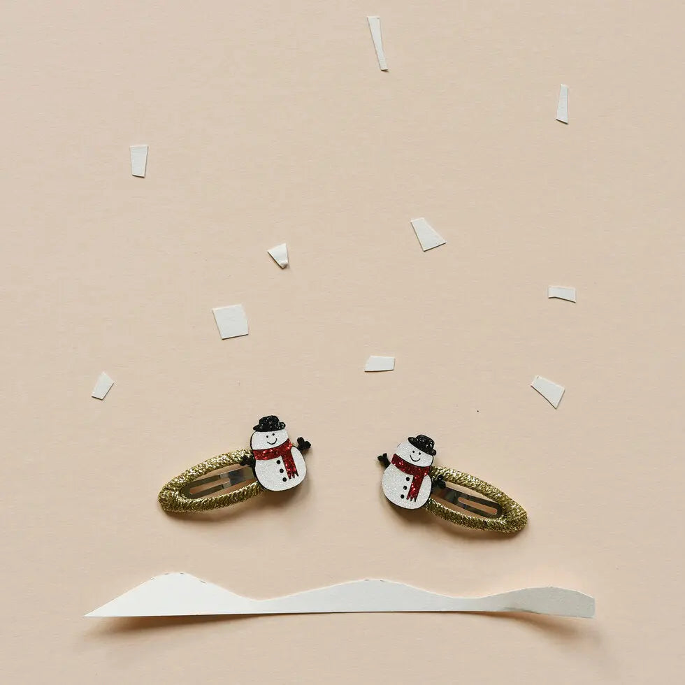 Snowman Glitter Clips Rockahula