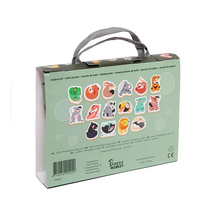 Soft foam bath puzzle Wild animals Petit Monkey