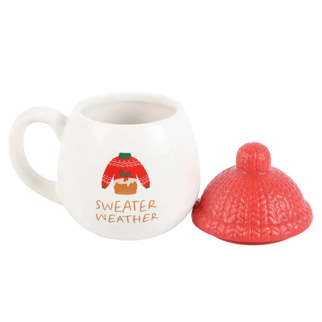 Something Different Wholesale - Sweater Weather Lidded Christmas Mug Something Different Wholesale