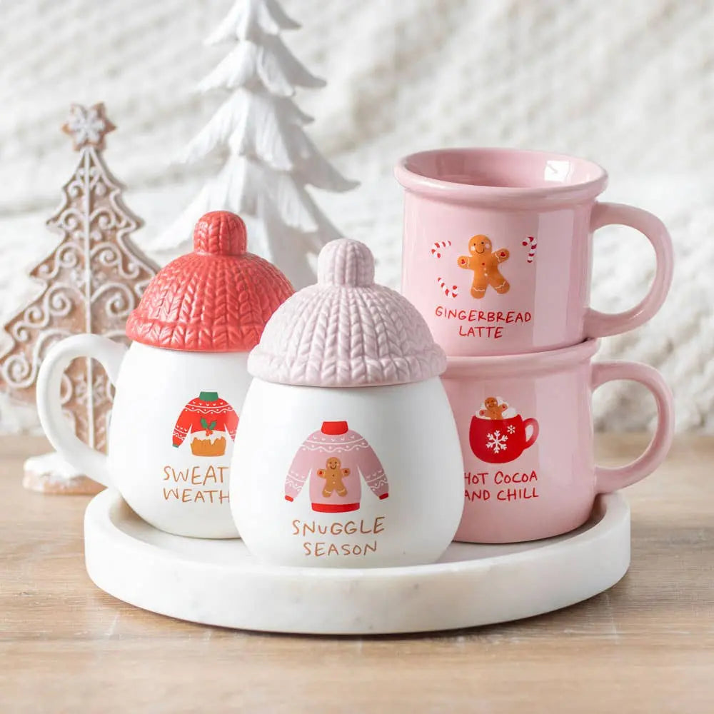 Something Different Wholesale - Sweater Weather Lidded Christmas Mug Something Different Wholesale