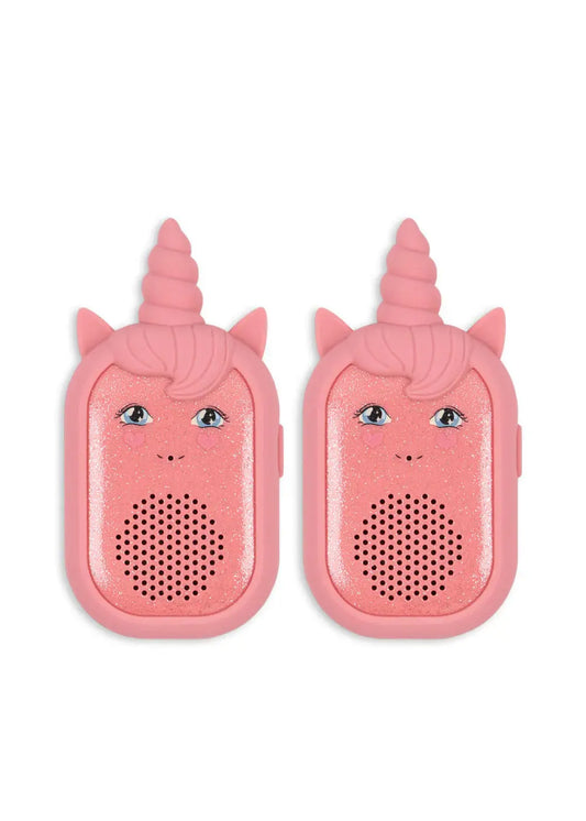 Sparkling Pink Glitter Unicorn Walkie Talkie Konges Slojd