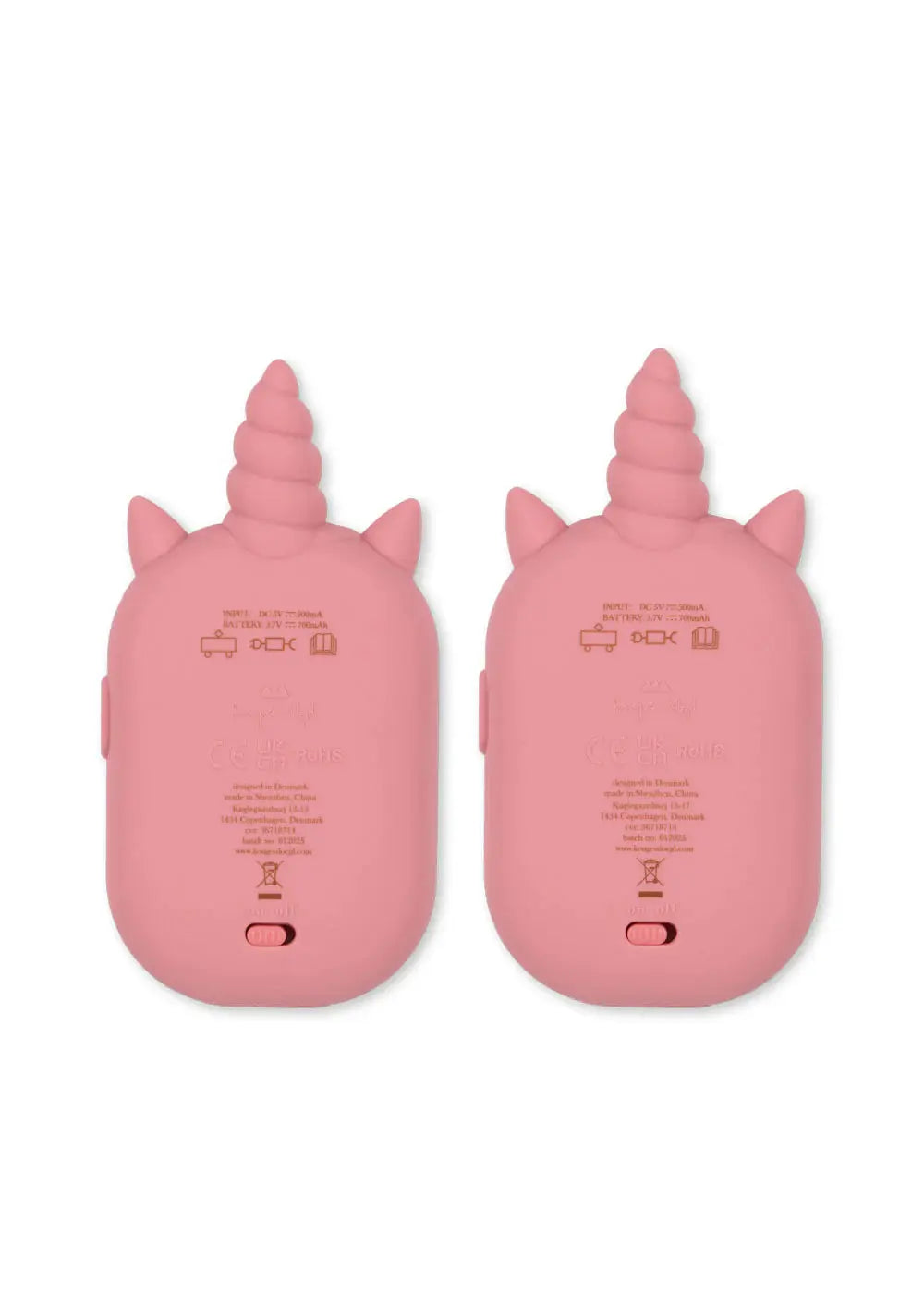Sparkling Pink Glitter Unicorn Walkie Talkie Konges Slojd